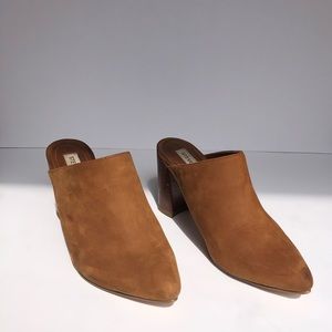 Steve Madden Suede Leather Pointed Toe Mules